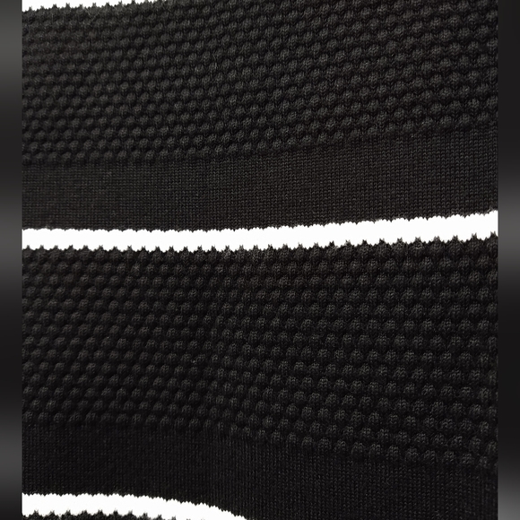 NWT Chico's Textured Stripe Bateau-Neck Sweater, Chico's 2 = US 12 - Picture 4 of 9